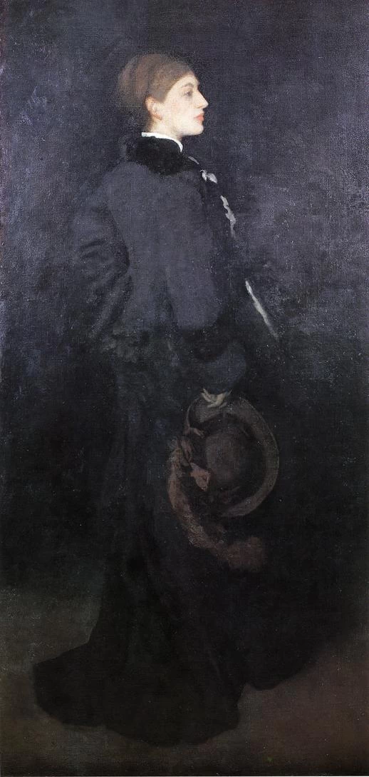 Ames McNeill Whistler - Composizione in marrone e nero. Ritratto della signorina Rosa Corder